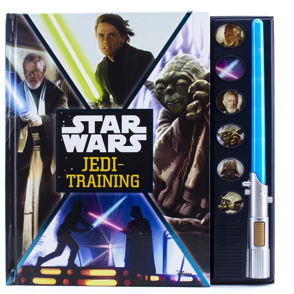 BUNDLE & SAVE 🛸 Star Wars Jedi Training Sound Book with Light Up Lightsaber
